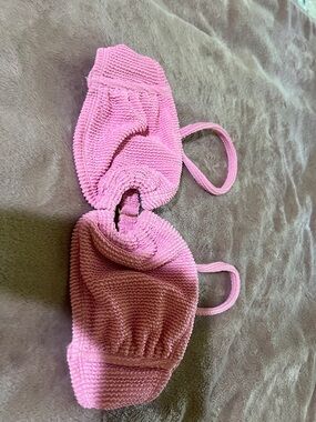 wild fable Pink Textured womans Swim Top